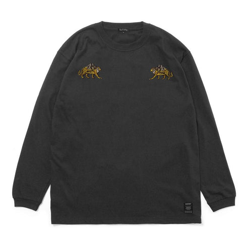430 fourthirty / "MOUNT TIGER" EMB L/S TEE / フォーサーティ マウンテンタイガー 刺繍 ロングスリーブ ティー